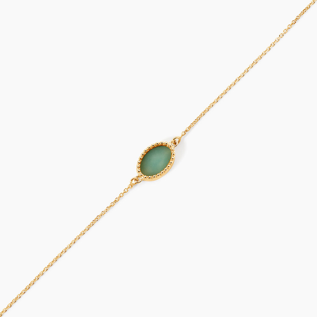 Bracelet Lucky Gems Or Jaune Amazonite - Bracelets Femme | Histoire d&rsquo;Or