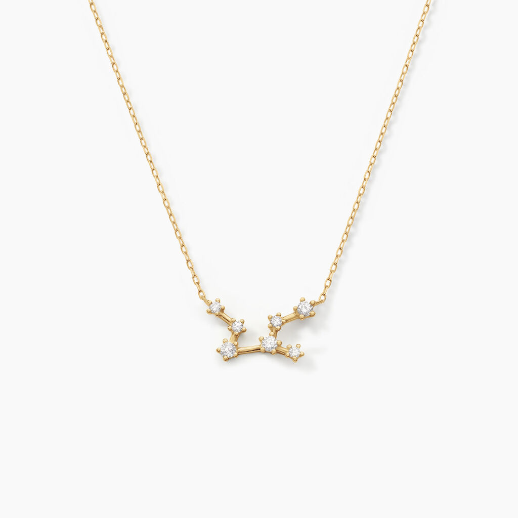Collier Orion Or Jaune Oxyde De Zirconium - Colliers Femme | Histoire d&rsquo;Or