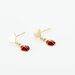 Boucles D'oreilles Or Jaune Urschi Smalto Rouge - Boucles d'Oreilles Coeur Enfant | Histoire d’Or