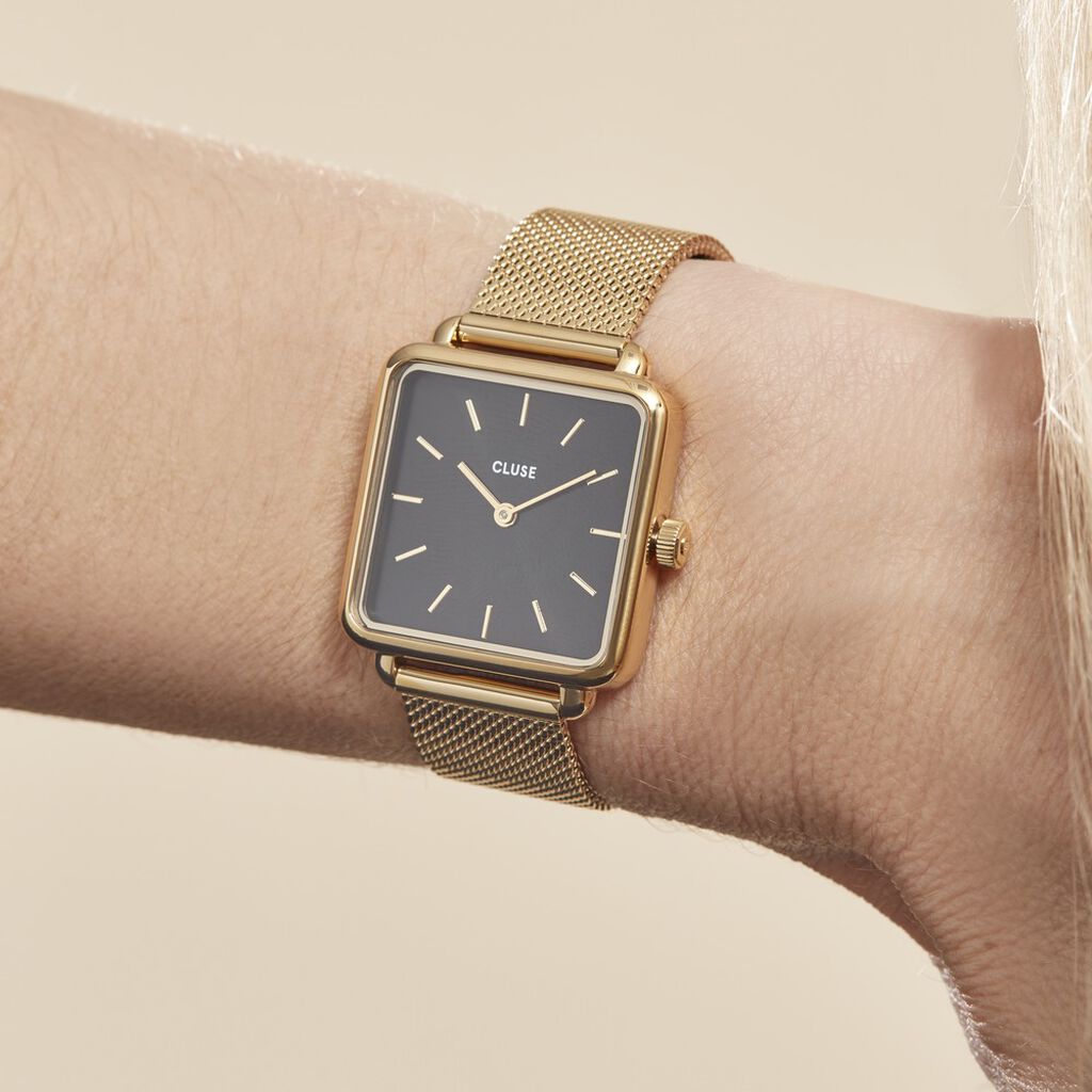 Montre Cluse Tetragone Noir - Montres Femme | Histoire d’Or