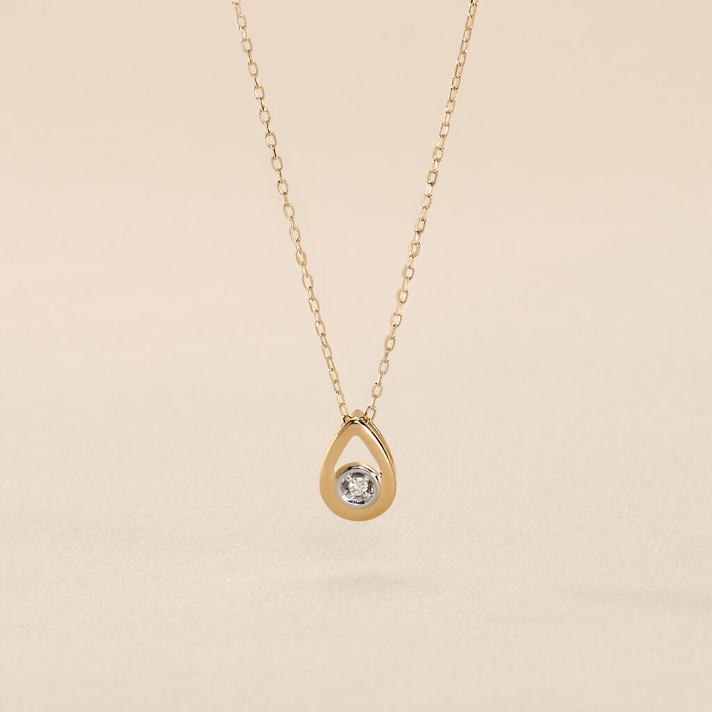 Collier Fidelia Or Jaune Diamant - Colliers Femme | Histoire d’Or