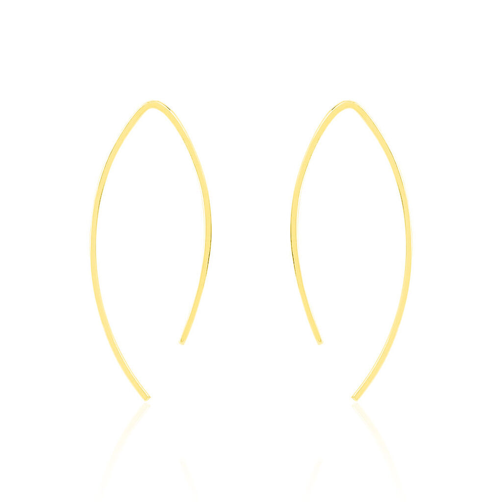 Créoles Helle Amande Or Jaune - Boucles d'oreilles créoles Femme | Histoire d’Or