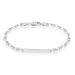 Bracelet Identité Carrus Argent Blanc - Gourmettes Femme | Histoire d’Or
