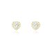 Boucles D'oreilles Puces Or Jaune Festuca Oxydes De Zirconium - Clous d'oreilles Femme | Histoire d’Or