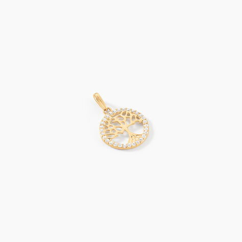 Pendentif Salvy Or Jaune Oxyde De Zirconium - Pendentifs Femme | Histoire d’Or