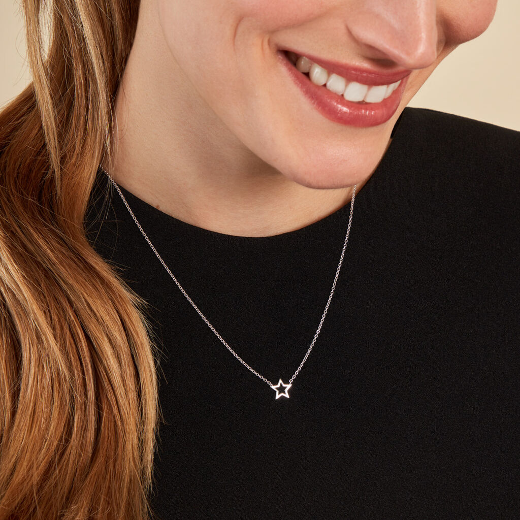Collier Bess Argent Blanc - Colliers fantaisie Femme | Histoire d’Or