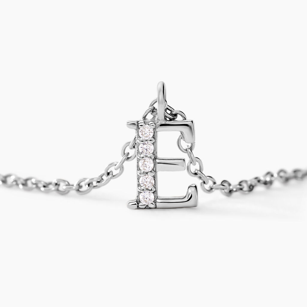 Collier Neruda Argent Blanc Oxyde De Zirconium - Colliers fantaisie Femme | Histoire d&rsquo;Or
