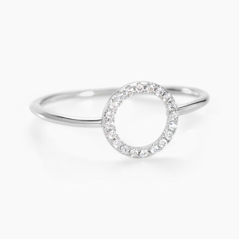 Bague Laureen Argent Blanc Oxyde De Zirconium - Bagues avec pierre Femme | Histoire d’Or