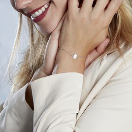 Bracelet Arone Argent Blanc Oxyde De Zirconium - Bracelets fantaisie Femme | Histoire d’Or