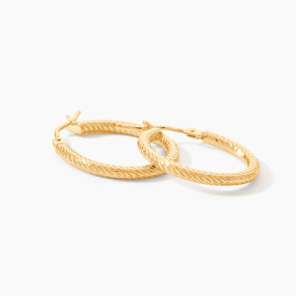 Cr&eacute;oles Merraine Or Jaune - Boucles d'oreilles cr&eacute;oles Femme | Histoire d&rsquo;Or