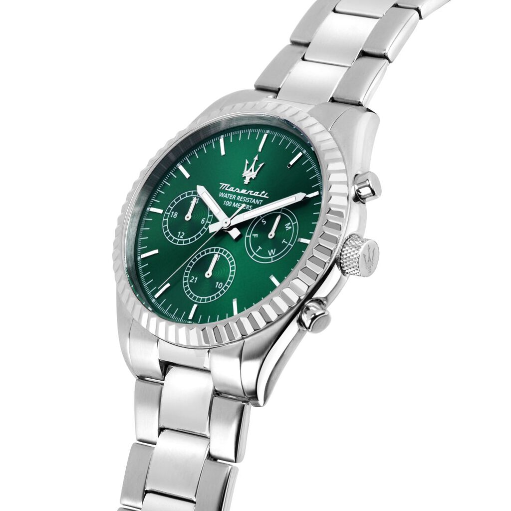 Montre Maserati Competizione Vert - Id&eacute;es cadeaux Homme | Histoire d&rsquo;Or
