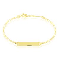 Bracelet Identite Bebe Or Jaune Bartolomee