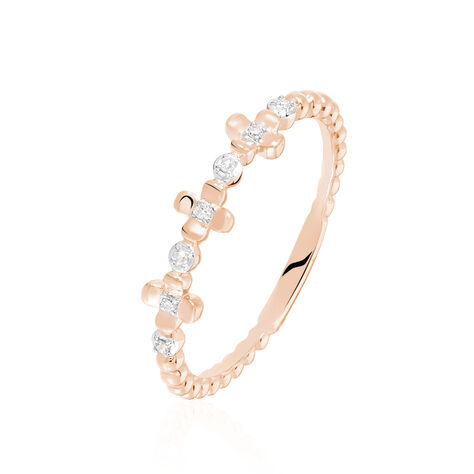 Bague Elvira Or Rose Diamant - Bagues avec pierre Femme | Histoire d’Or
