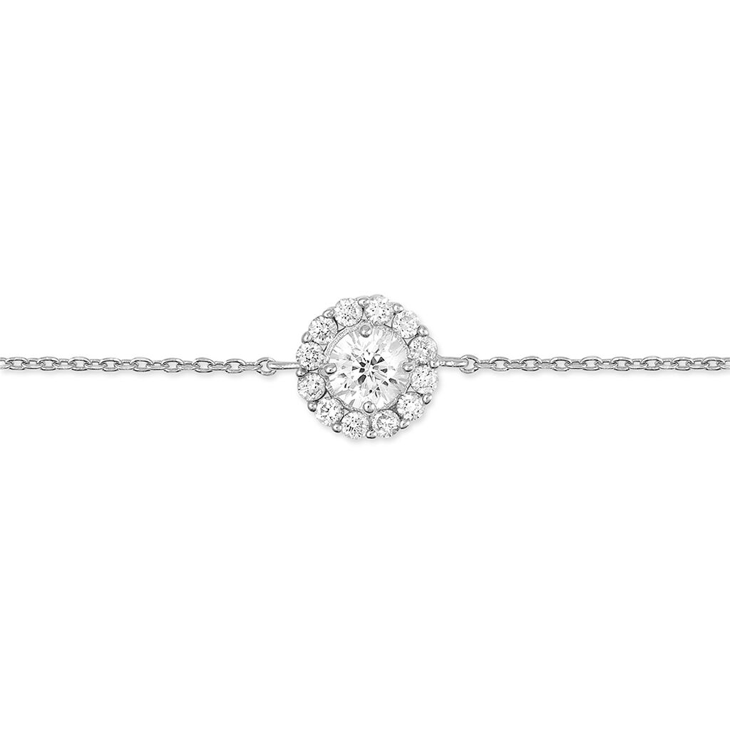 Bracelet Princess Argent Blanc Oxyde De Zirconium - Bracelets Femme | Histoire d’Or