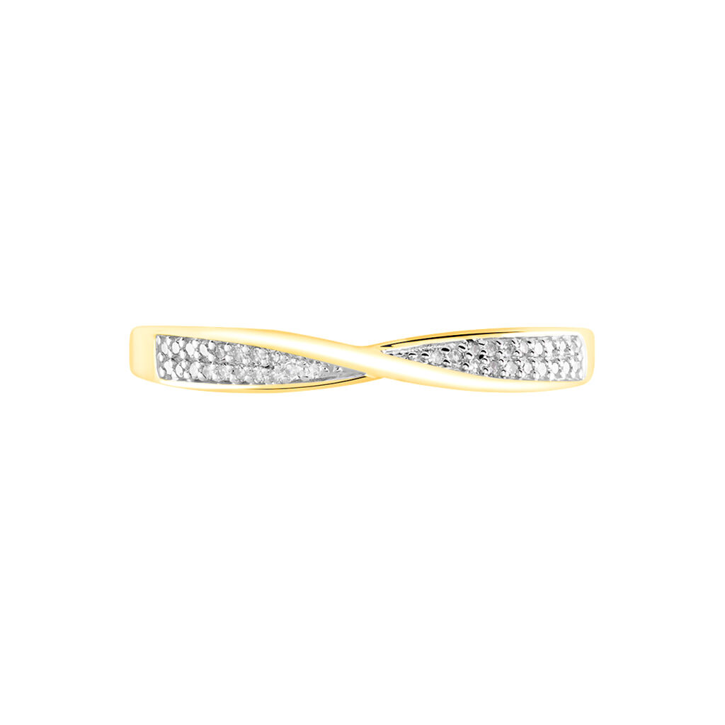 Bague Ingerida Or Jaune Diamant - Bagues avec pierre Femme | Histoire d’Or