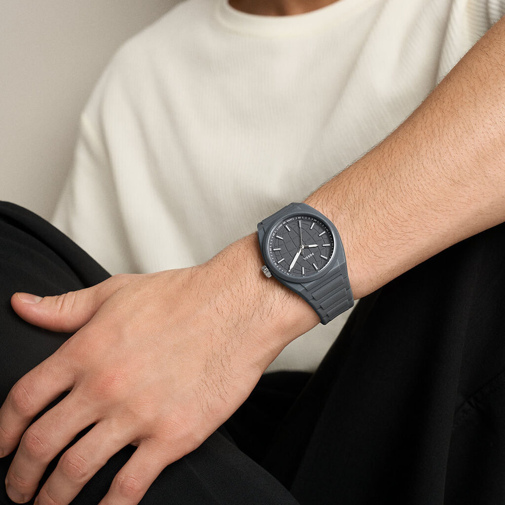 Montre Fossil Everett 3 Hand Gris - F&ecirc;te des p&egrave;res Homme | Histoire d&rsquo;Or