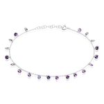 Cha&icirc;ne De Cheville Carolaine Argent Blanc Oxyde De Zirconium - Cha&icirc;nes de cheville Femme | Histoire d&rsquo;Or