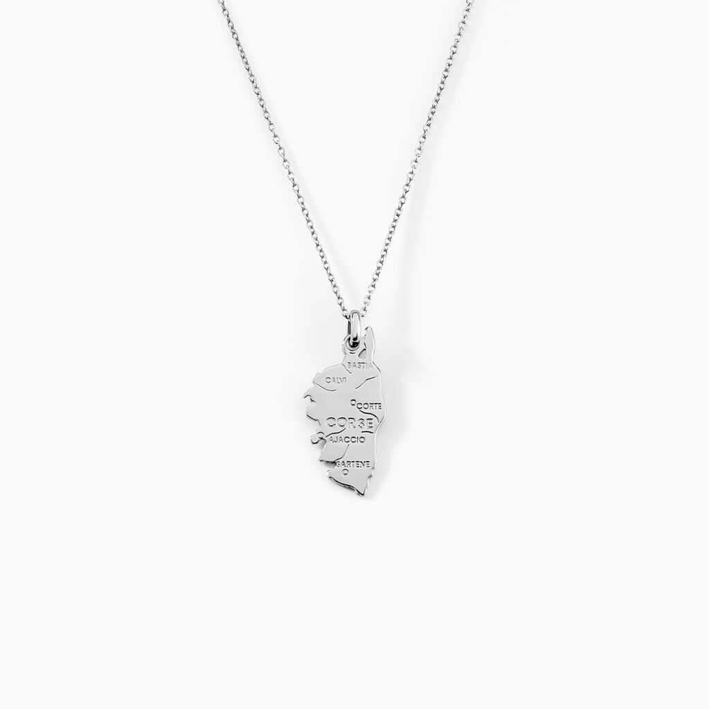 Pendentif Corsica Argent Blanc - Pendentifs Famille | Histoire d&rsquo;Or