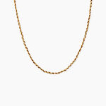 Collier Nelli Acier Jaune - Bijoux sans pierre Femme | Histoire d&rsquo;Or