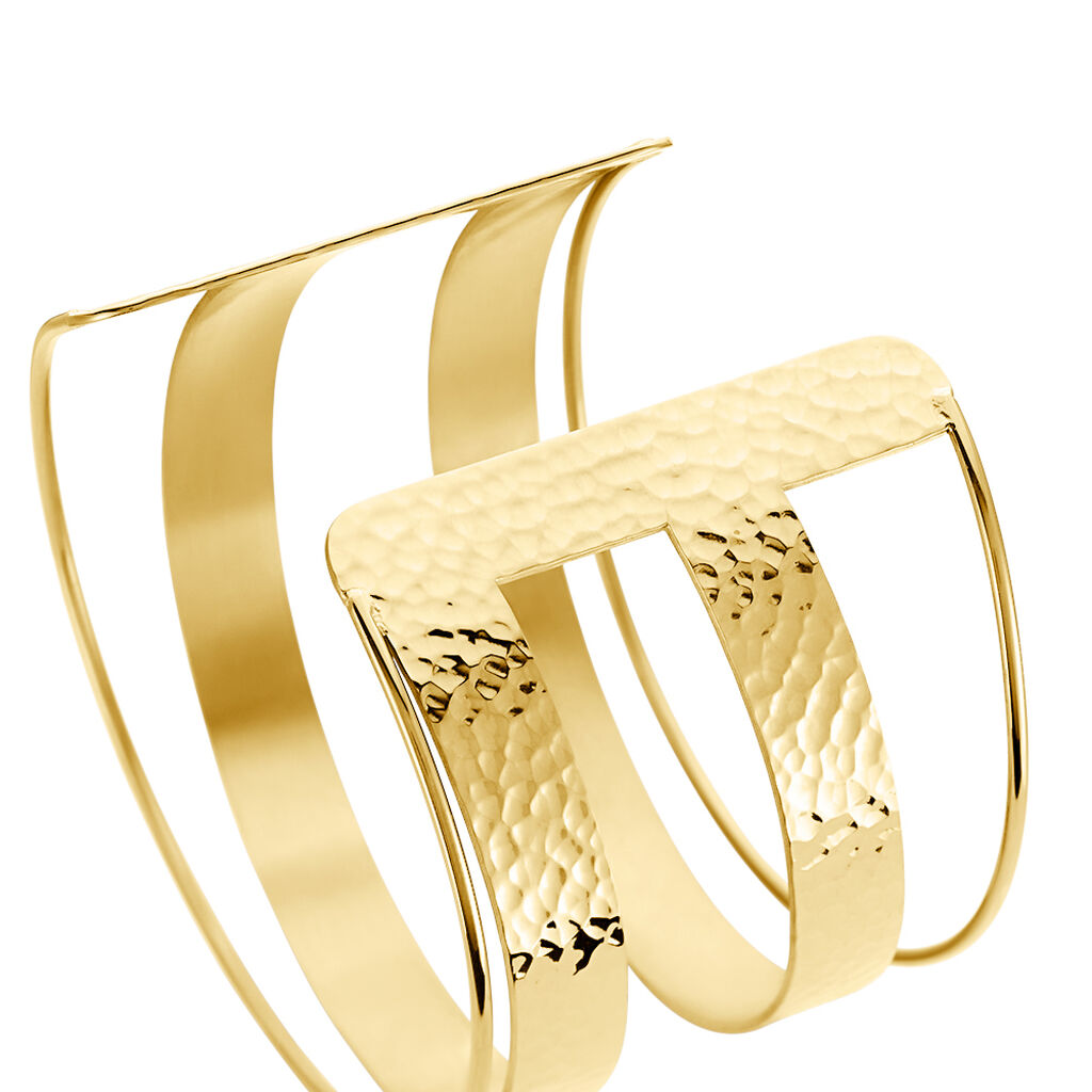 Bracelet Manchette Chita Acier Dor&eacute; - Bracelets manchettes Femme | Histoire d&rsquo;Or