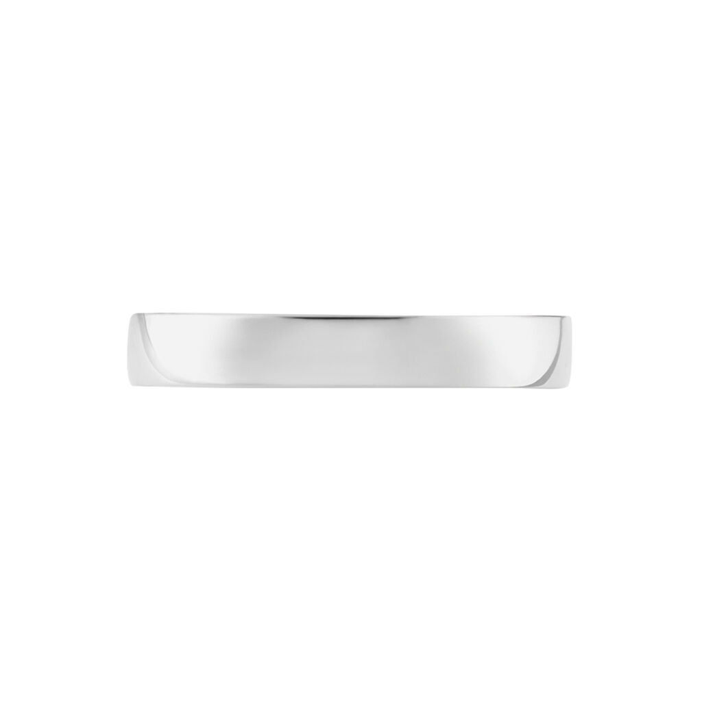 Alliance Artemissia Ruban Plat Or Blanc - Alliances Unisex | Histoire d’Or