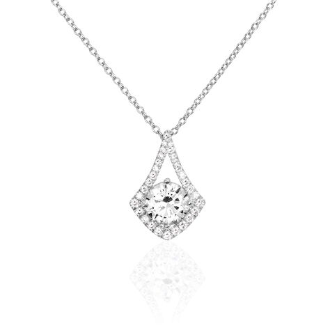 Collier Millie Argent Blanc Oxyde De Zirconium - Colliers fantaisie Femme | Histoire d’Or