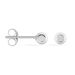 Boucles D'oreilles Puces Virgie Argent Blanc - Boucles d'oreilles fantaisie Femme | Histoire d’Or