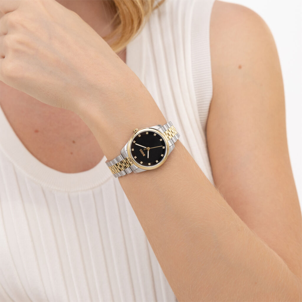 Montre Boss Graceful Precious Noir - Nouveautés montres Femme | Histoire d’Or