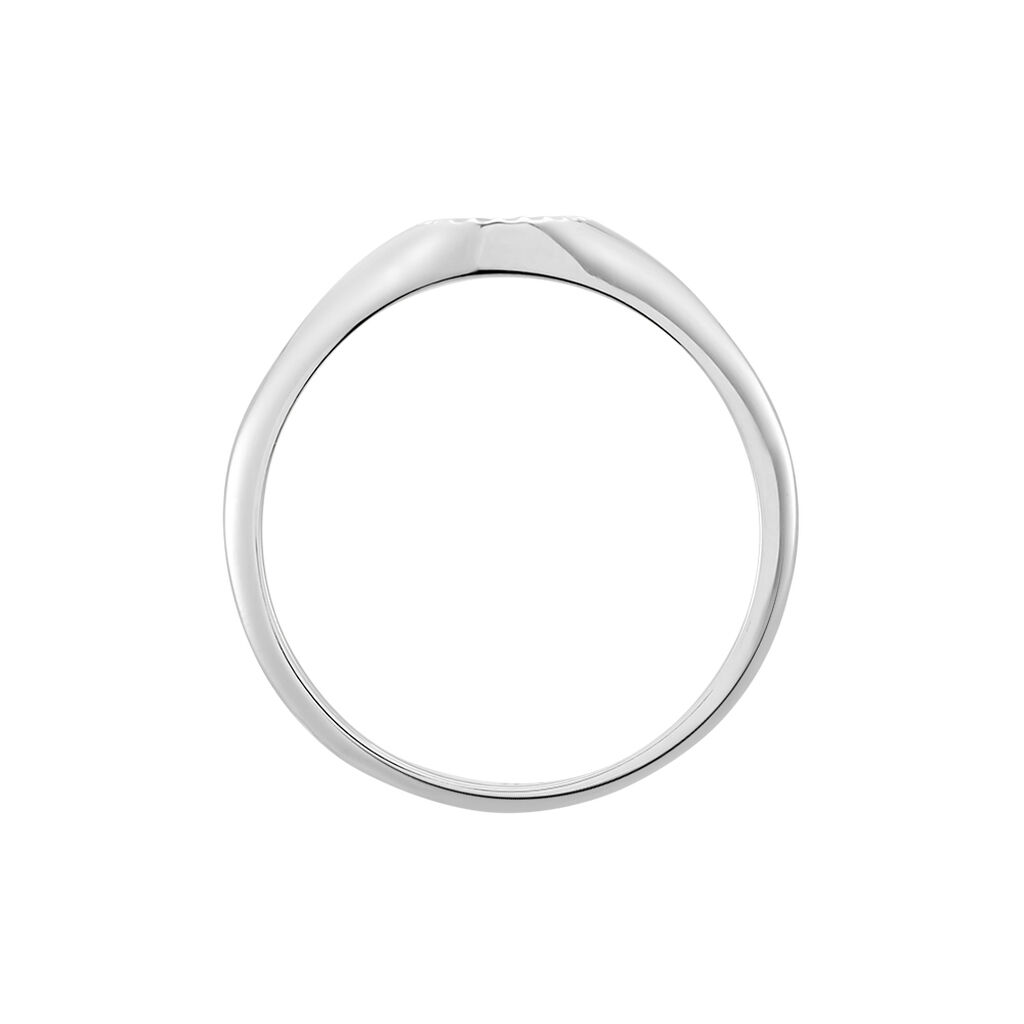 Chevalière Liao Argent Blanc - Chevalières Femme | Histoire d’Or