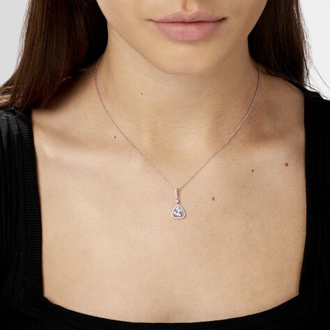 Collier Amantine Argent Blanc Oxyde De Zirconium - Colliers fantaisie Femme | Histoire d’Or