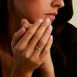 Alliance Caroline Sablee Ruban Plat Or Bicolore - Alliances Unisex | Histoire d&rsquo;Or