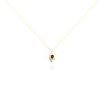 Collier Sagesse Or Jaune Rubis Et Diamant - Colliers Femme | Histoire d&rsquo;Or