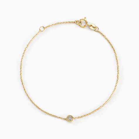 Bracelet Mon Premier Diamant Or Jaune Diamant - Bracelets Femme | Histoire d&rsquo;Or