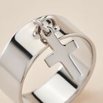 Bague Cecil Argent Blanc - Bagues fantaisie Femme | Histoire d&rsquo;Or