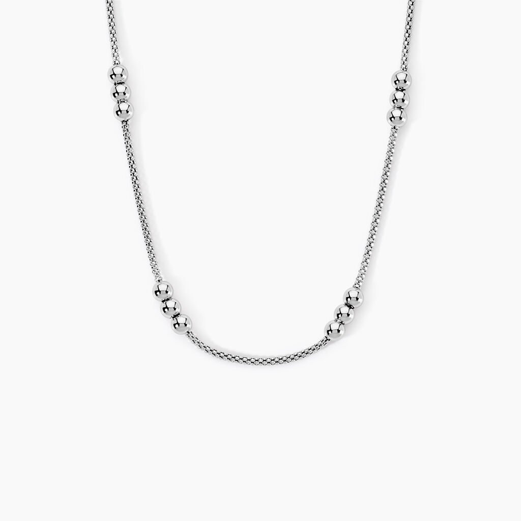 Chaîne Zaza Argent Blanc - Chaines Femme | Histoire d’Or