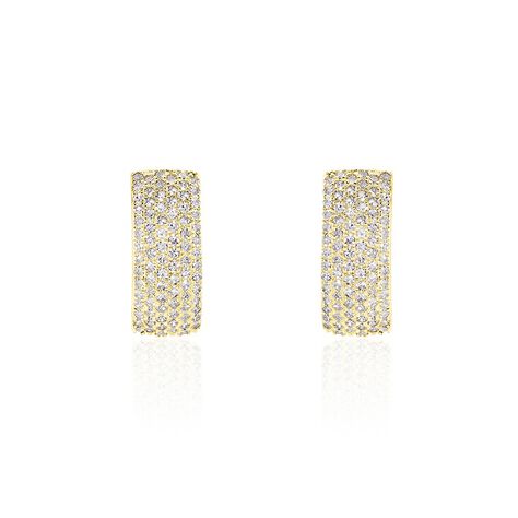 Boucles D'oreilles Puces Charlotte Or Jaune Diamant - Clous d'oreilles Femme | Histoire d’Or