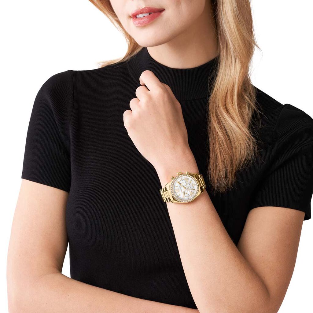 Montre Michael Kors Lexington Blanc - Montres Femme | Histoire d’Or
