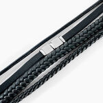 Bracelet Acier Blanc Romain - Bracelets Cuir Homme | Histoire d&rsquo;Or