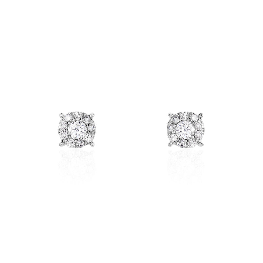 Boucles D'oreilles Puces Artemis Or Jaune Diamants - Clous d'oreilles Femme | Histoire d’Or