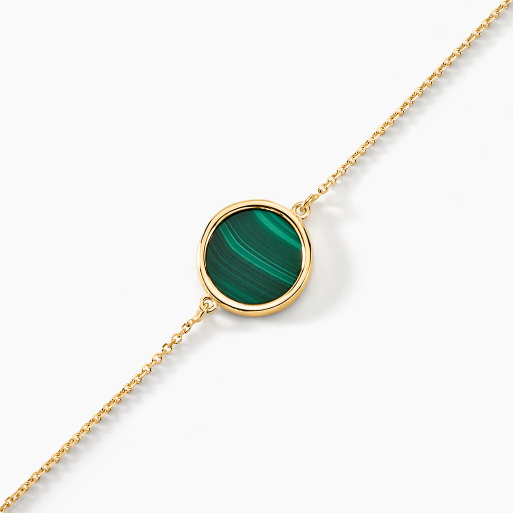 Bracelet Florica Or Jaune Malachite - Bracelets Femme | Histoire d’Or