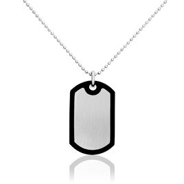Collier Natanael Acier Blanc - Colliers fantaisie Homme | Histoire d’Or
