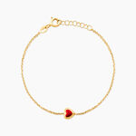 Bracelet Coralie Coeur Or Jaune - Bracelets Enfant | Histoire d&rsquo;Or