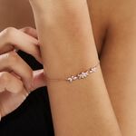 Bracelet Wanda Argent Rose Oxyde De Zirconium - Bracelets Femme | Histoire d&rsquo;Or