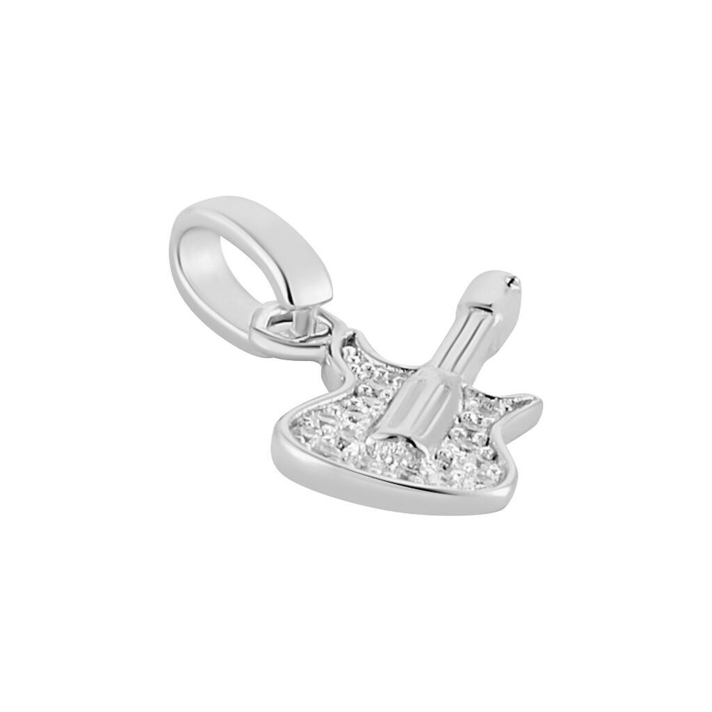 Pendentif Amelot Argent Blanc Oxyde De Zirconium - Pendentifs Femme | Histoire d’Or