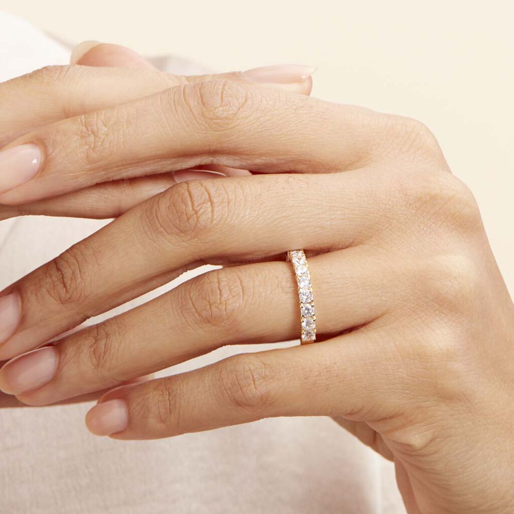 Alliance Julietta Or Jaune Oxyde De Zirconium - Alliances Femme | Histoire d’Or