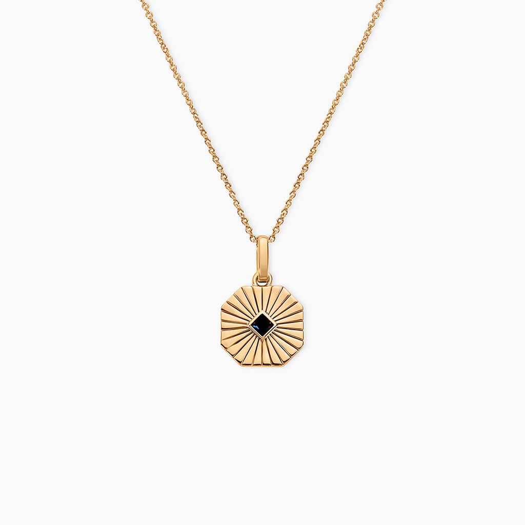 Collier Arlo Plaque Or Jaune Spinelle - Colliers Homme | Histoire d&rsquo;Or