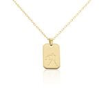 Collier Plaqu&eacute; Or Quintien - Colliers Zodiaque Homme | Histoire d&rsquo;Or