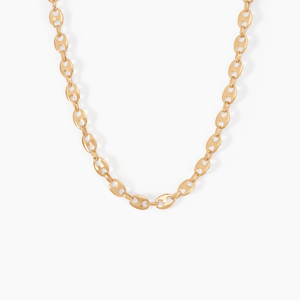 Collier William Plaqu&eacute; Or Jaune - Chaines Femme | Histoire d&rsquo;Or