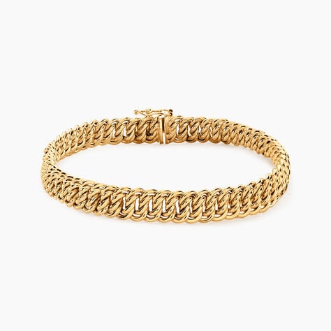 Bracelet Jimmy Maille Americaine Or Jaune - Bracelets chaîne Femme | Histoire d’Or