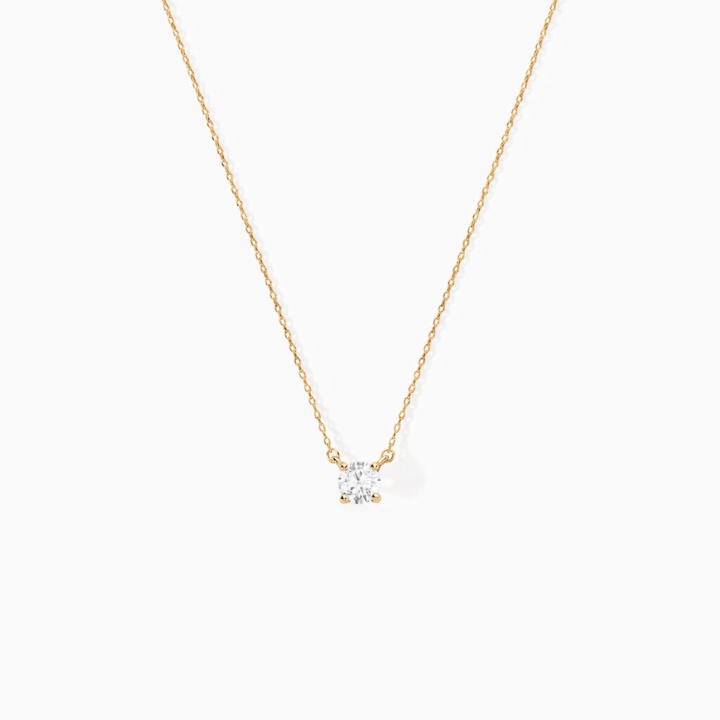 Collier Nilay Plaque Or Doré Oxyde De Zirconium - Colliers fantaisie Femme | Histoire d’Or